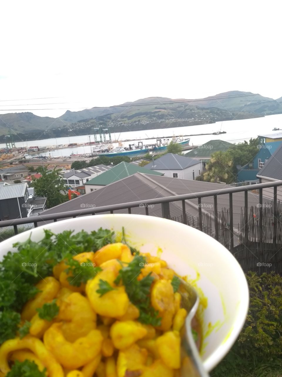 shrimp noodles with a view