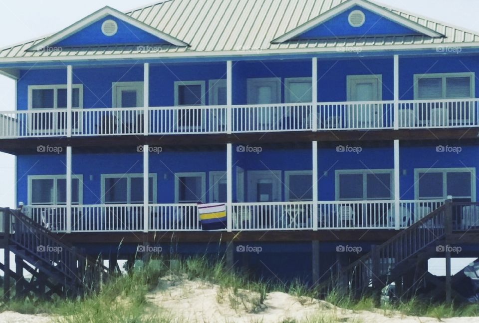Big blue beach house