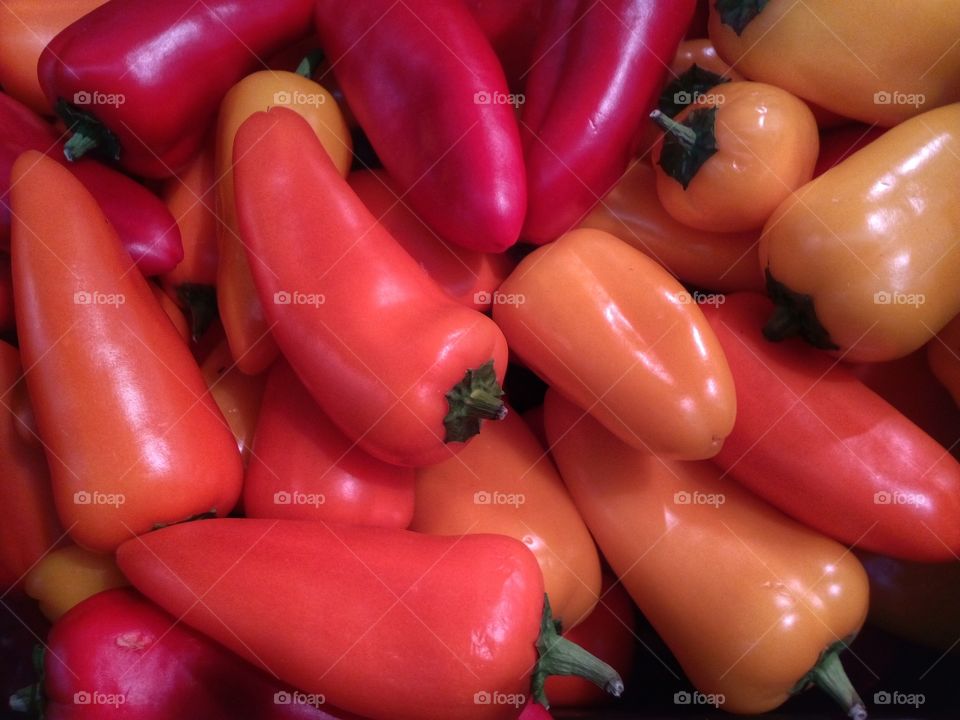 colorful paprika background