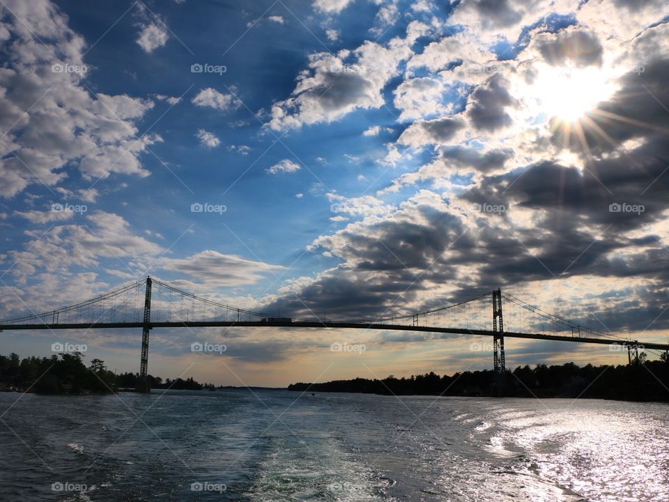 Water, Bridge, Sunset, Sky, Landscape