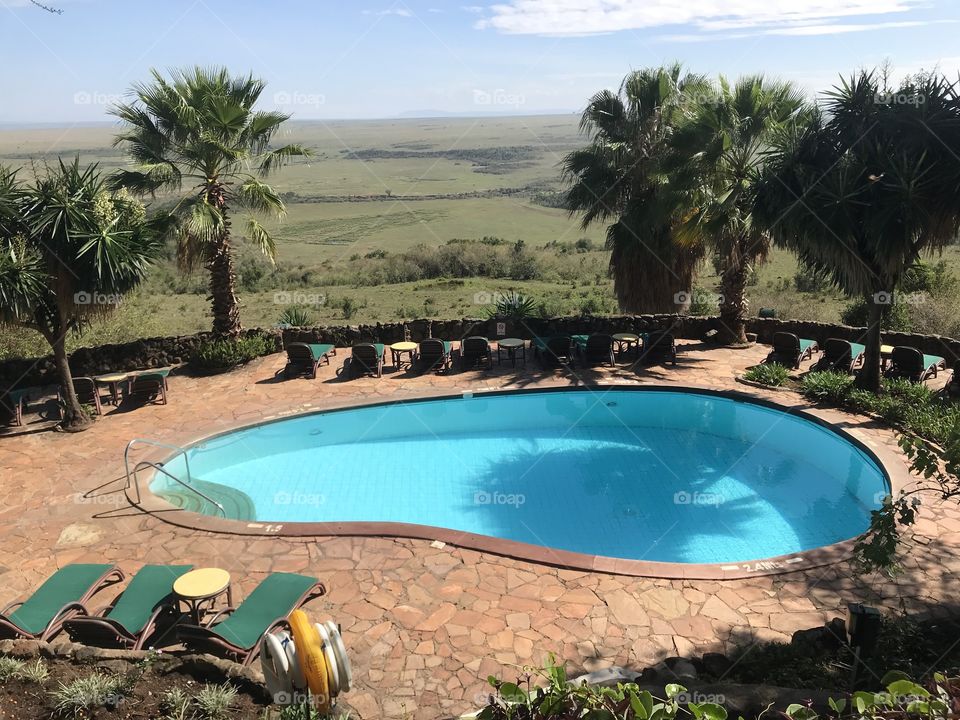 Poolside at Masai Mara, Kenya