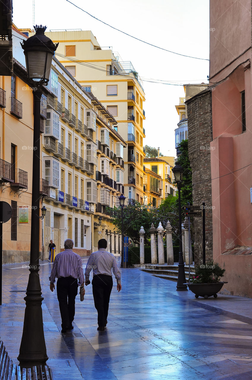 Peaceful street in Malaga 