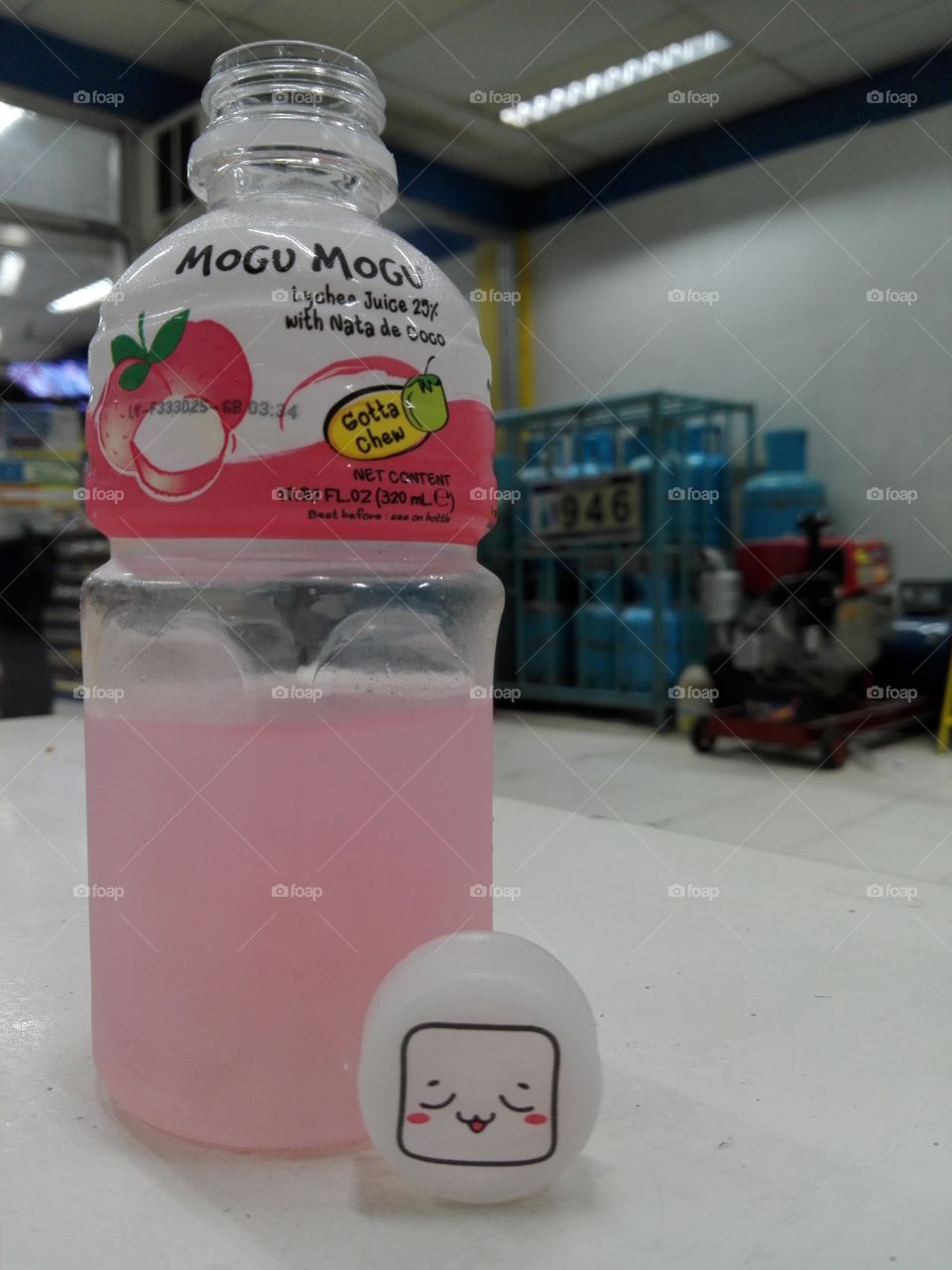 Mogu-mogu, a refreshing drink after a long drive.