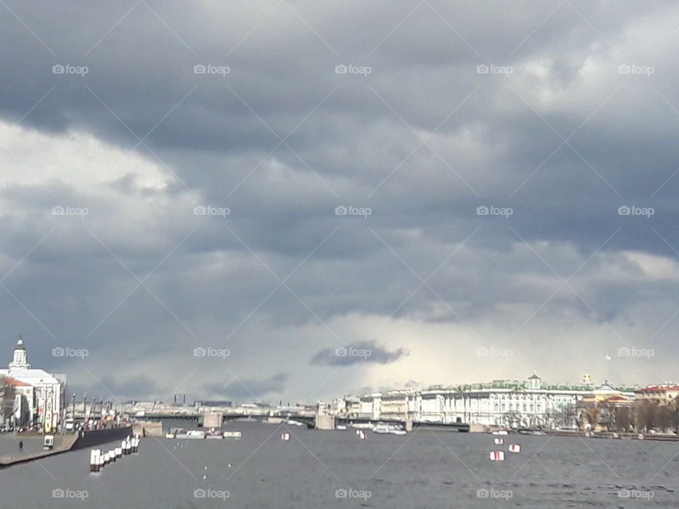 nature wild clouds sky blue white weather storm heaven view