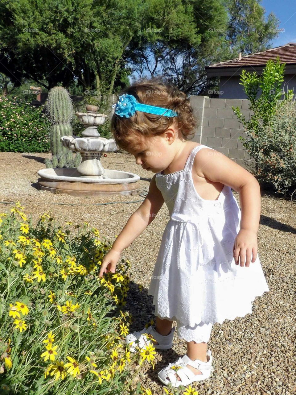 Girl in the garden