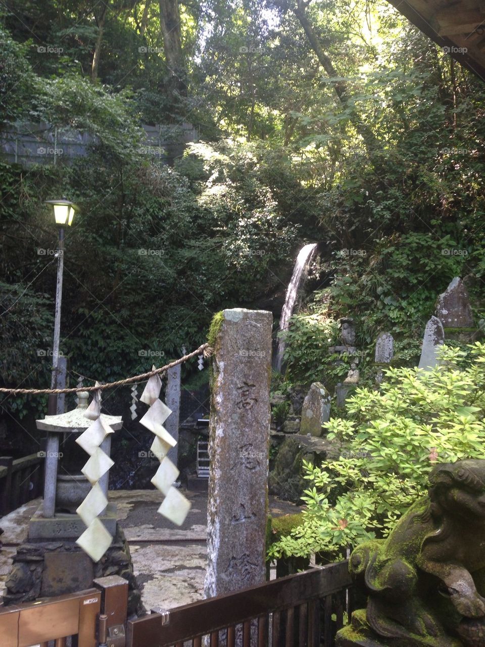 Waterfall at Mt. Takao in japan 