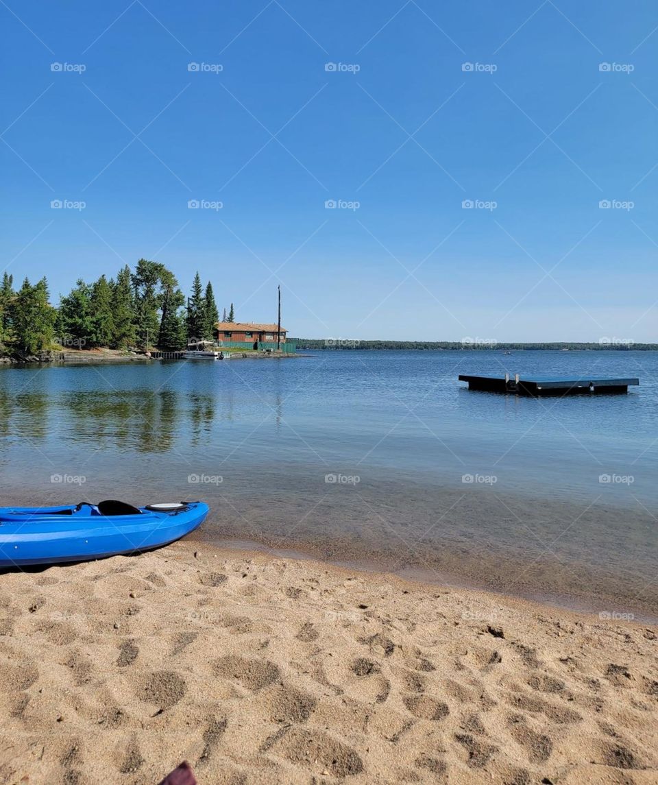 lovely day at the beach to go for a kayak