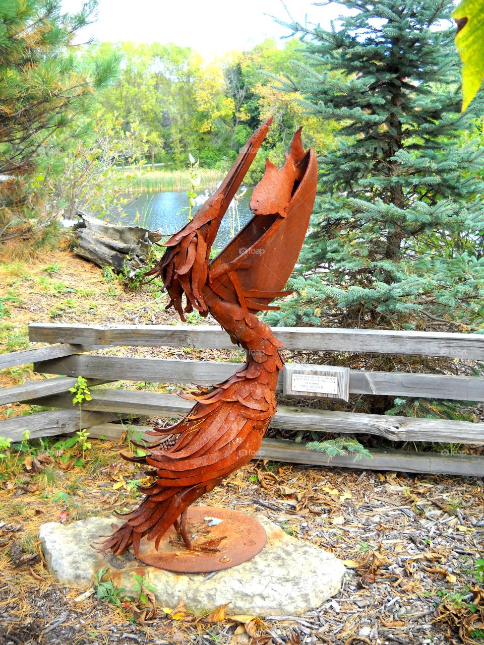 Steel Pelican Sculpture