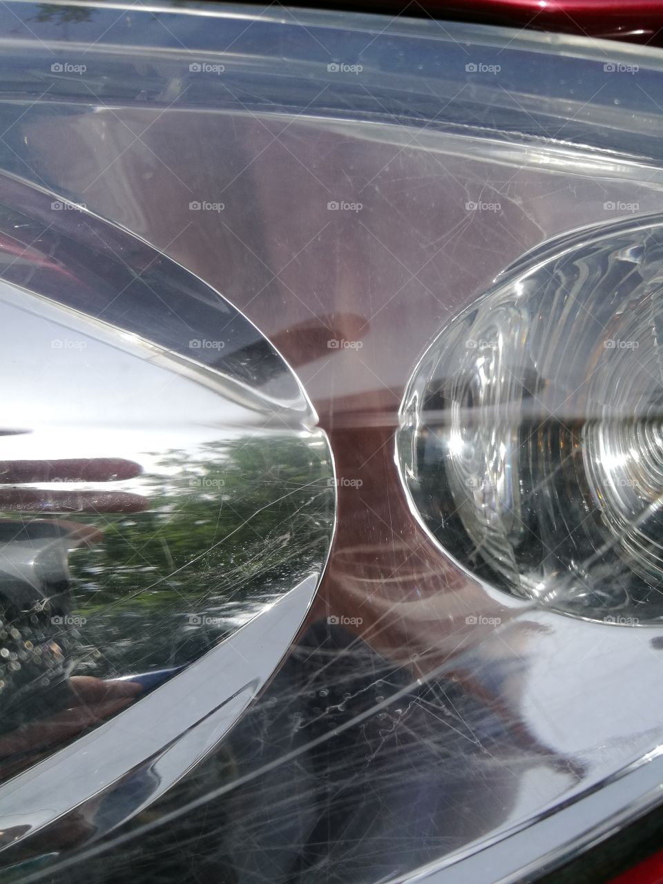 car glass with süider web