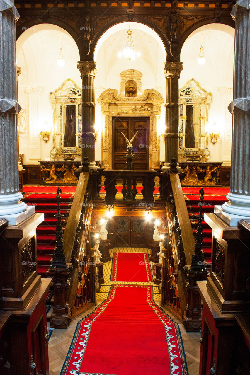 Interior of Peles Castle, Romania