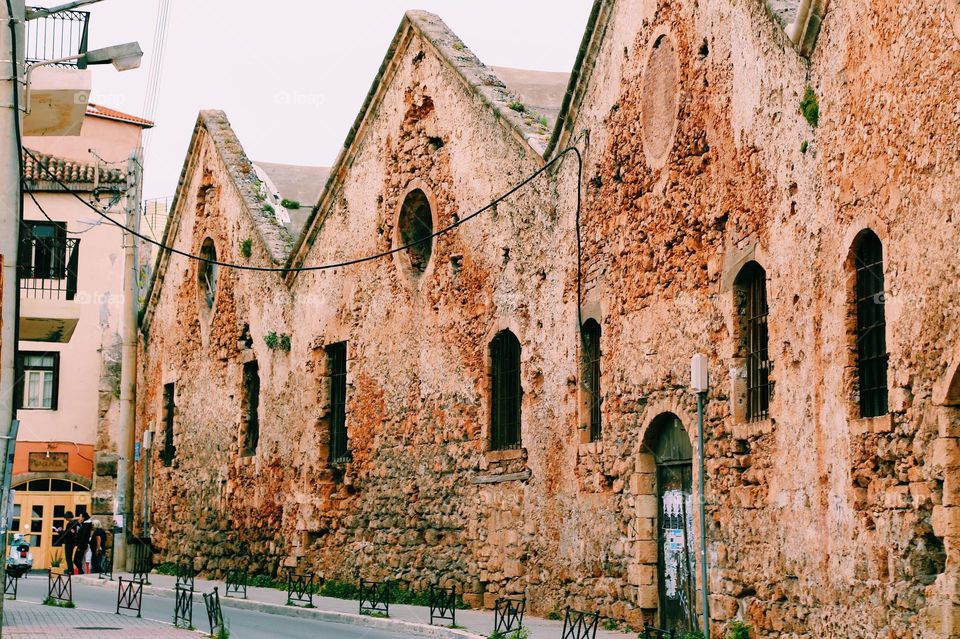 Old bricked buildings 