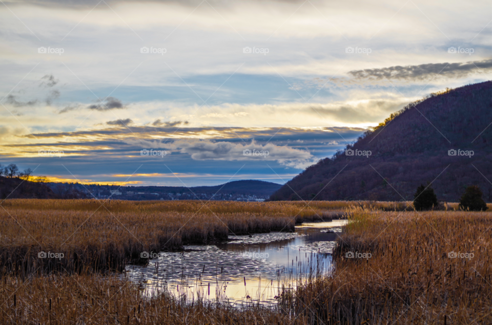 orange county ny clouds sunrise mountains by delvec