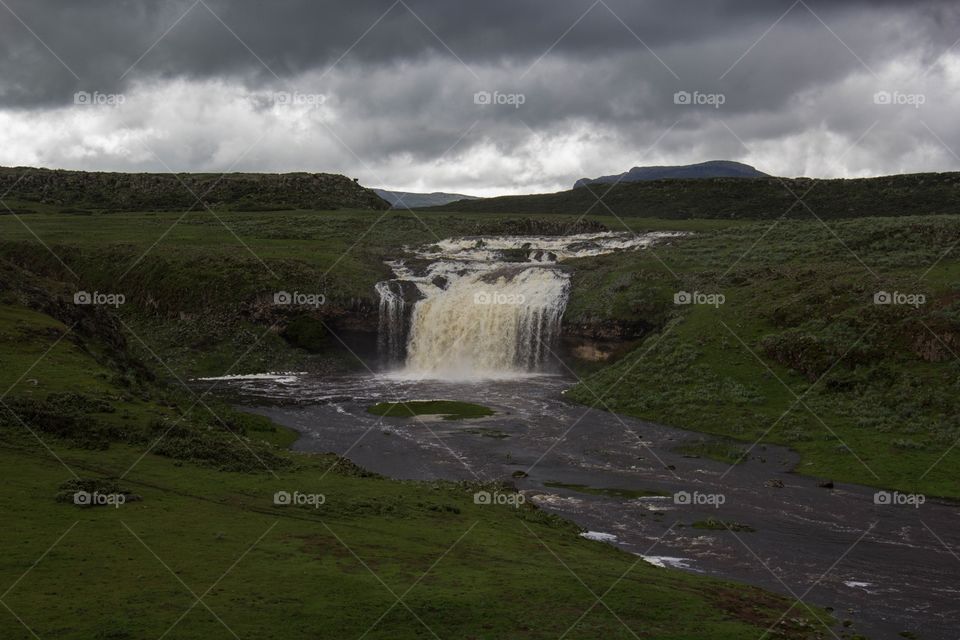 Waterfalls in Bale Mountains, Ethiopia 