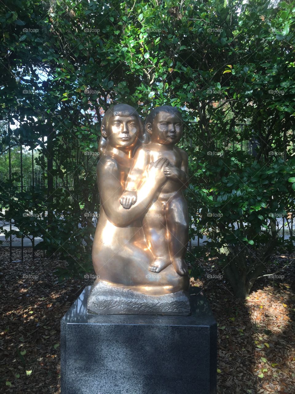Mother & Child Bronze Sculpture 