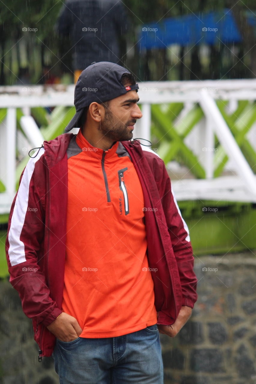 Rainy colourful cloudy