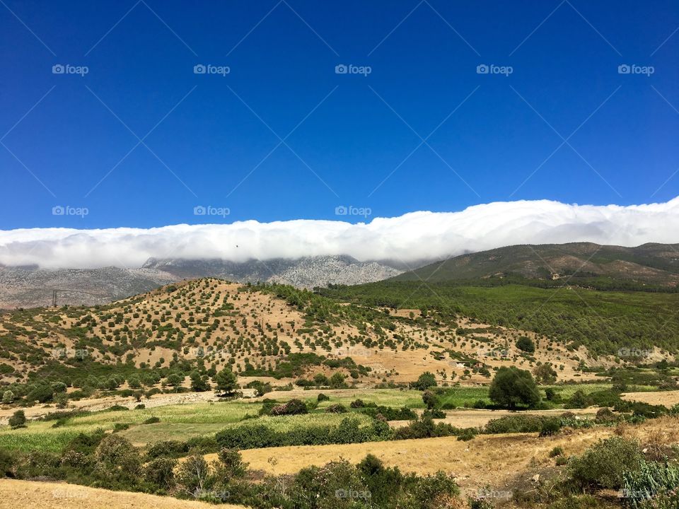 Beautiful landscape in the moroccan north