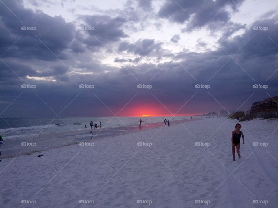 Sunset at the beach