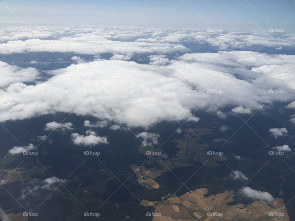 Clouds from a plane 