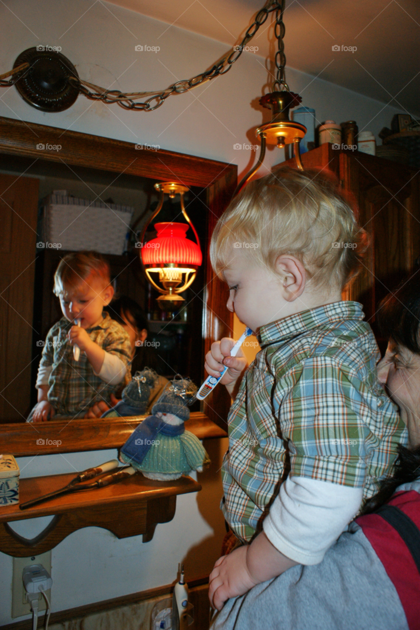 reflection mirror happy baby by somebeach