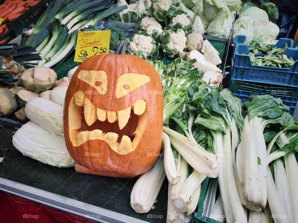 Jack-o-lantern pumpkin 