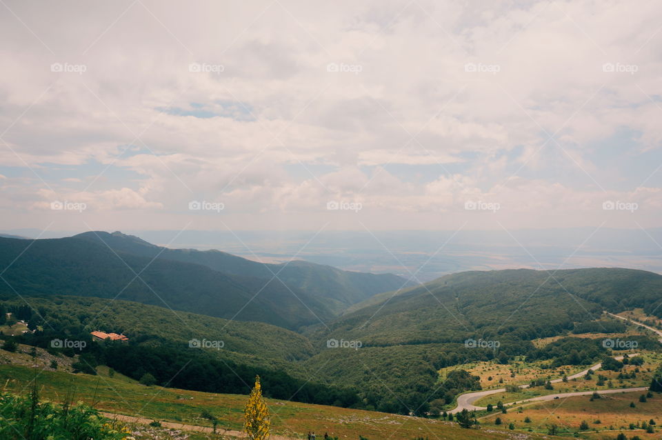 Balkan mountains landscape