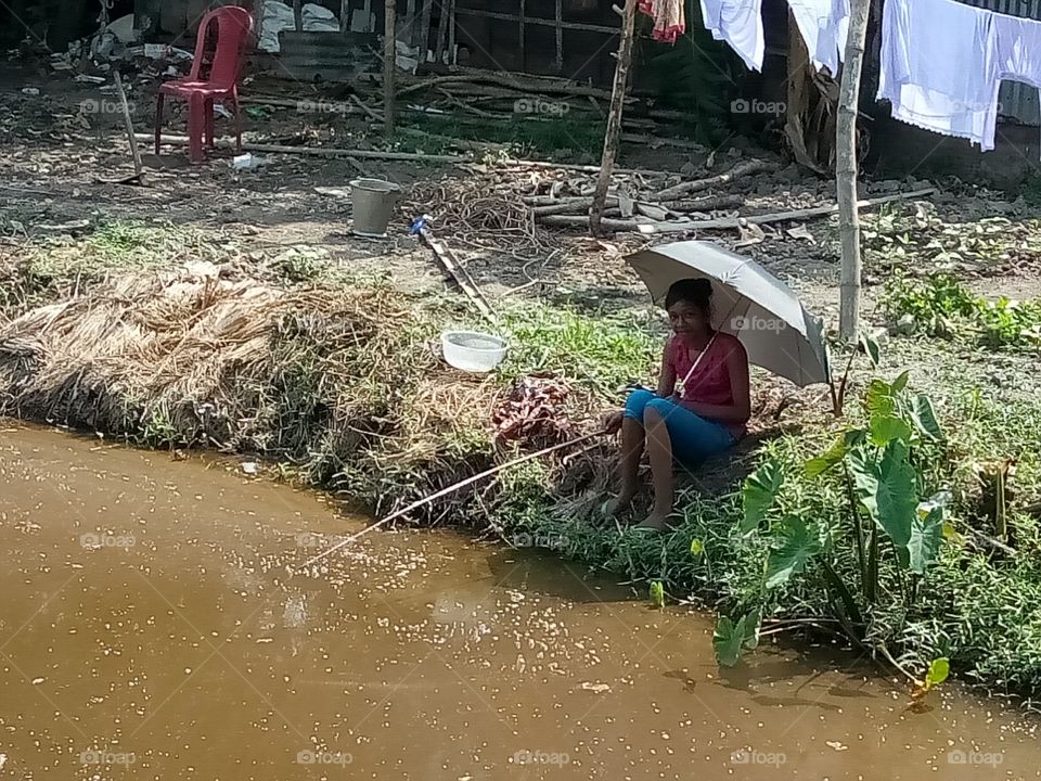 Fishing by the rod