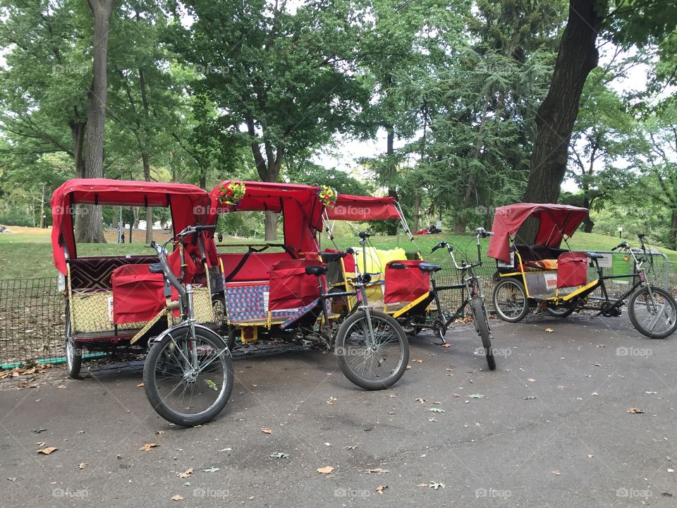Pedicabs in Central Park 
