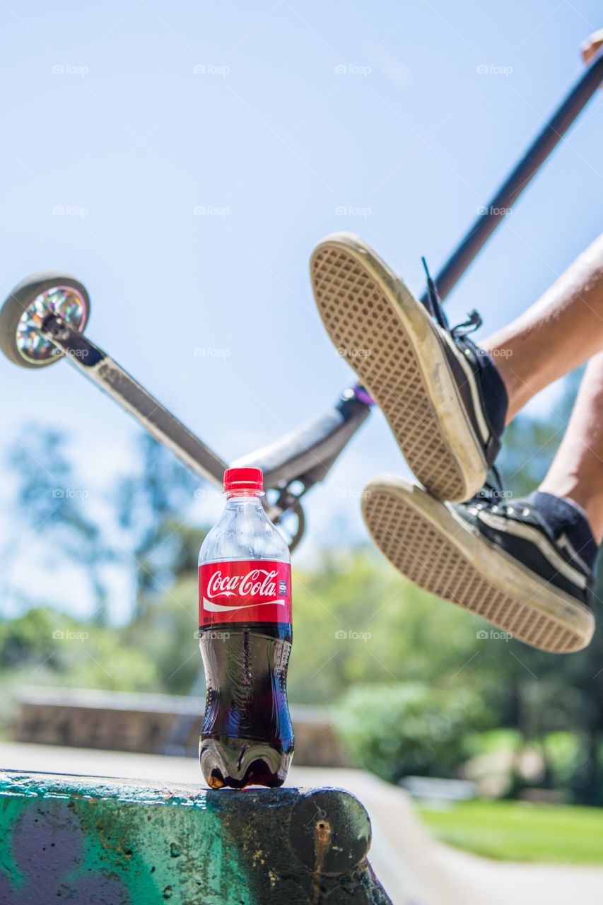 Outdoors activity with Coca Cola 
