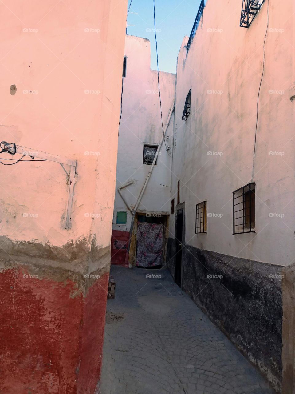 Ancien alleys in Bhalil village of morocco