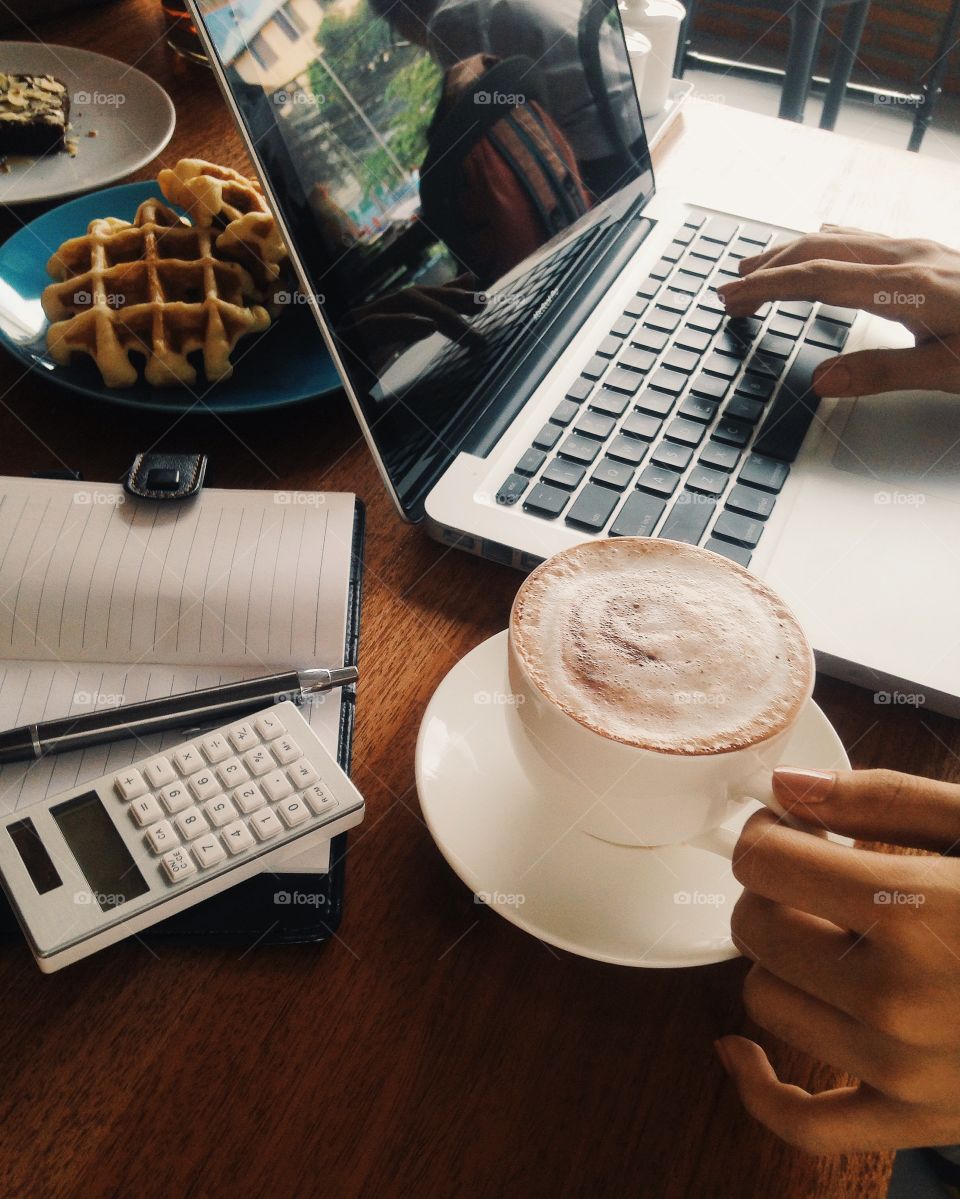 Coffee and work