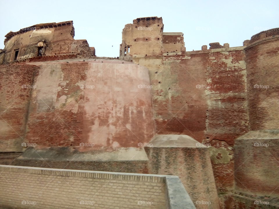 an ancient fort of Bathinda city- a monument protected by Govt Of India- inner part.
