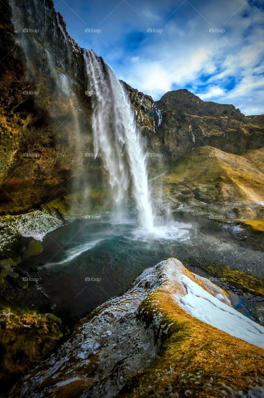 Icelandic waterfall