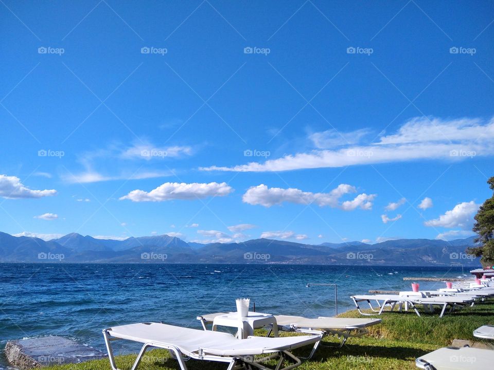 beach bar summer sunlight