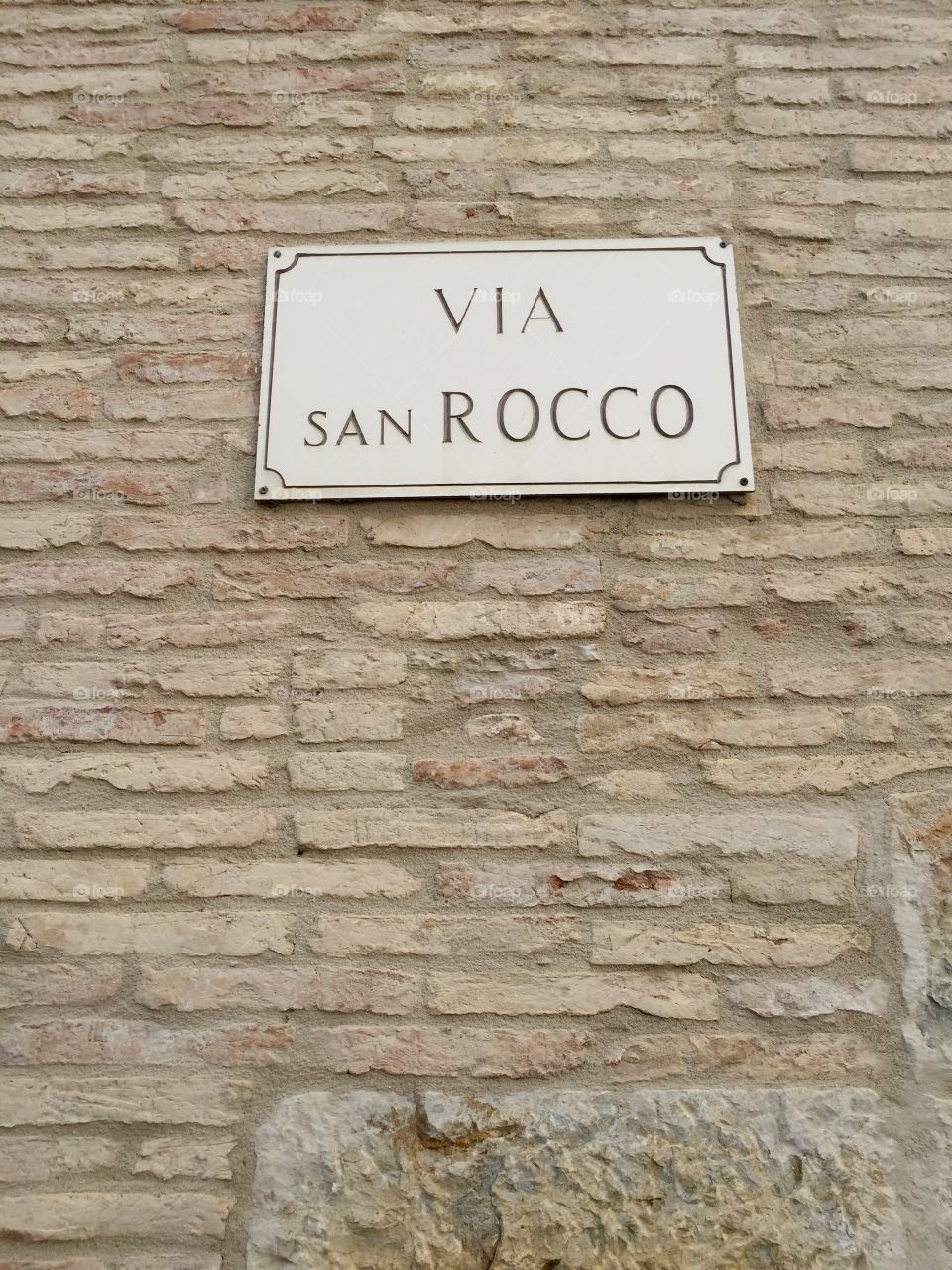 Italian Street sign