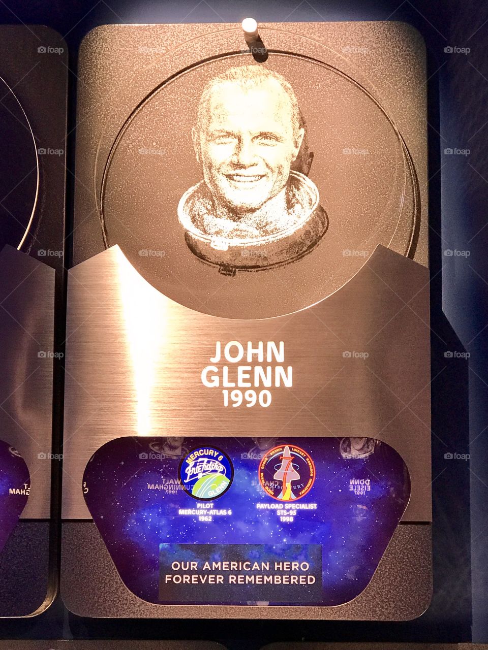 #GodSpeedJohnGlenn Hero's And Legends Kennedy Space Center Memorial  