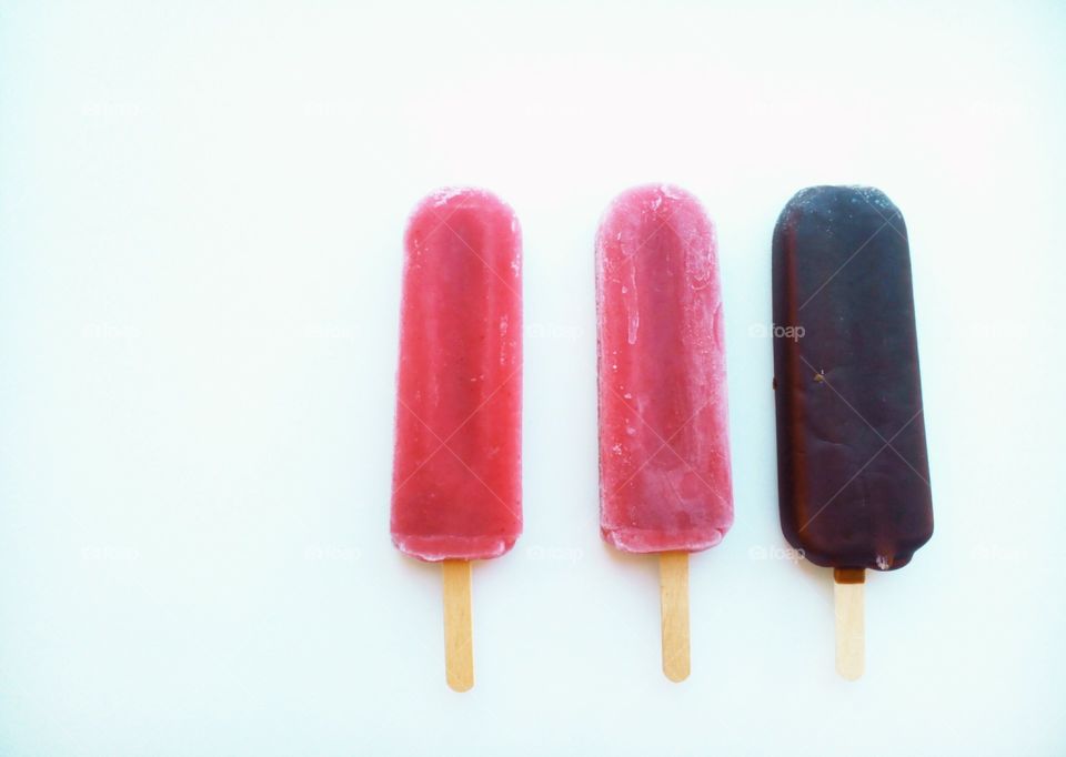 ice cream on a white background