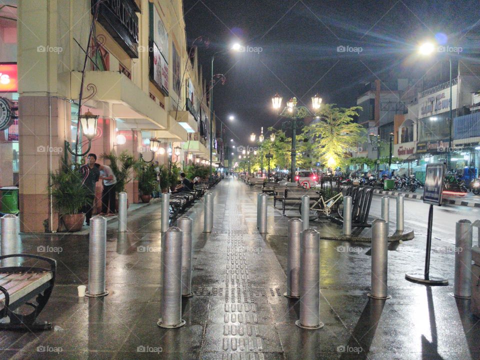 Jogja Malioboro street at night