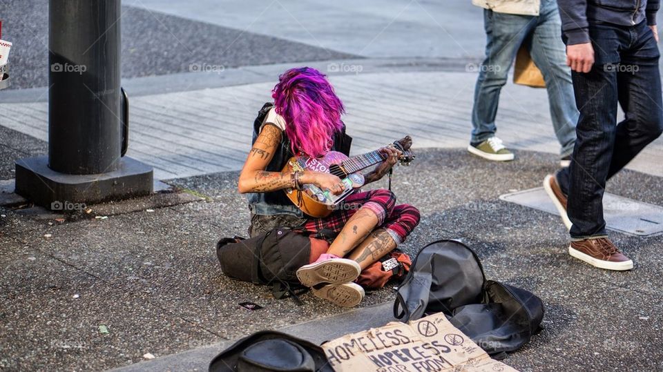 Homeless girl