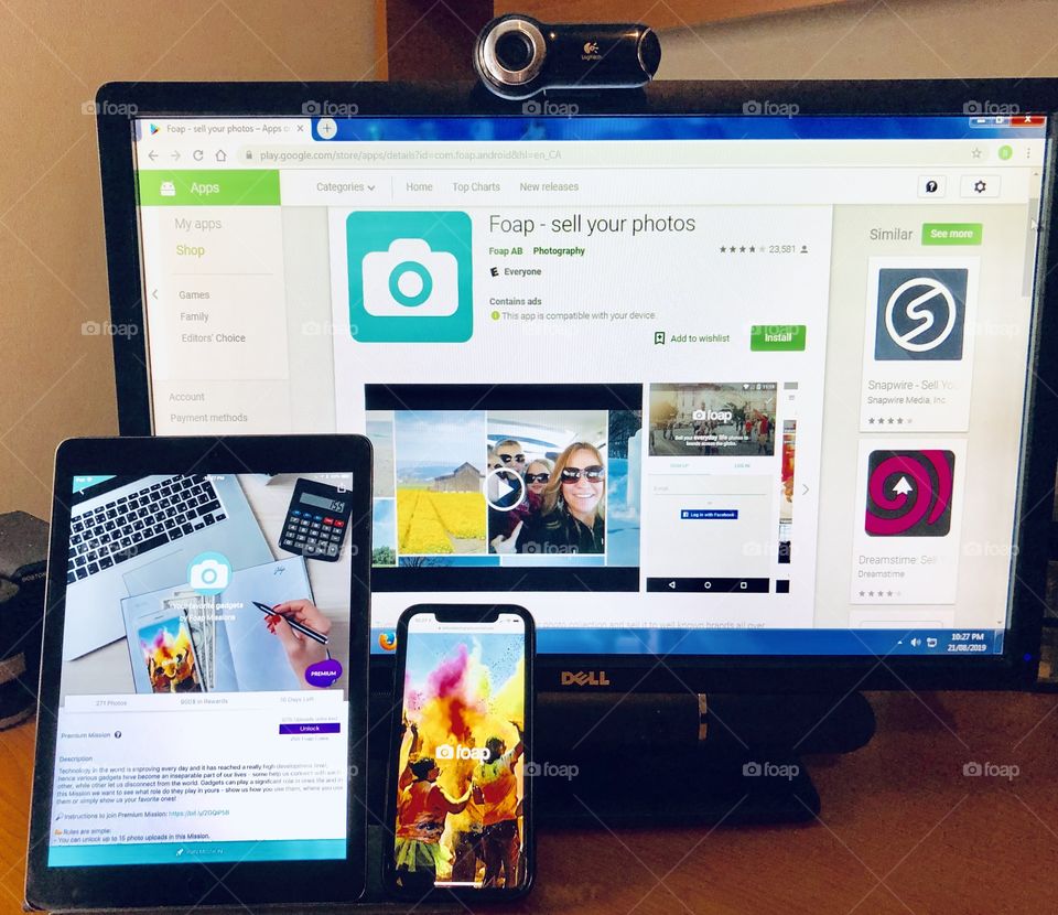 Computer Monitor, IPad, iPhone