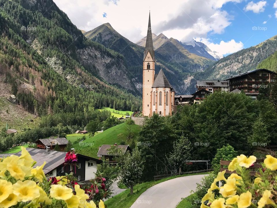 Austrian alpine village Heiligenblut am Grossglockner. 