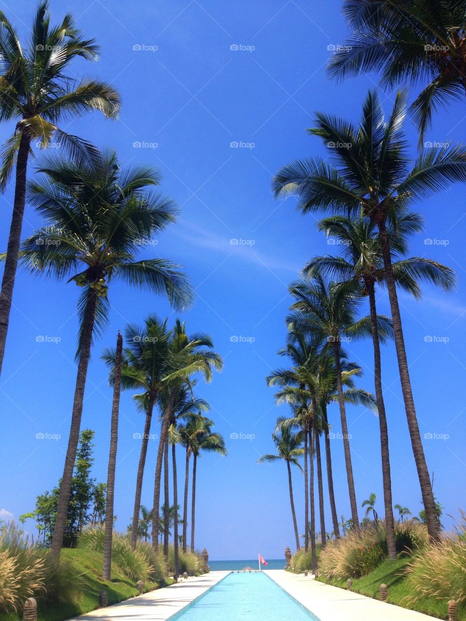 Scenic view of beach resort