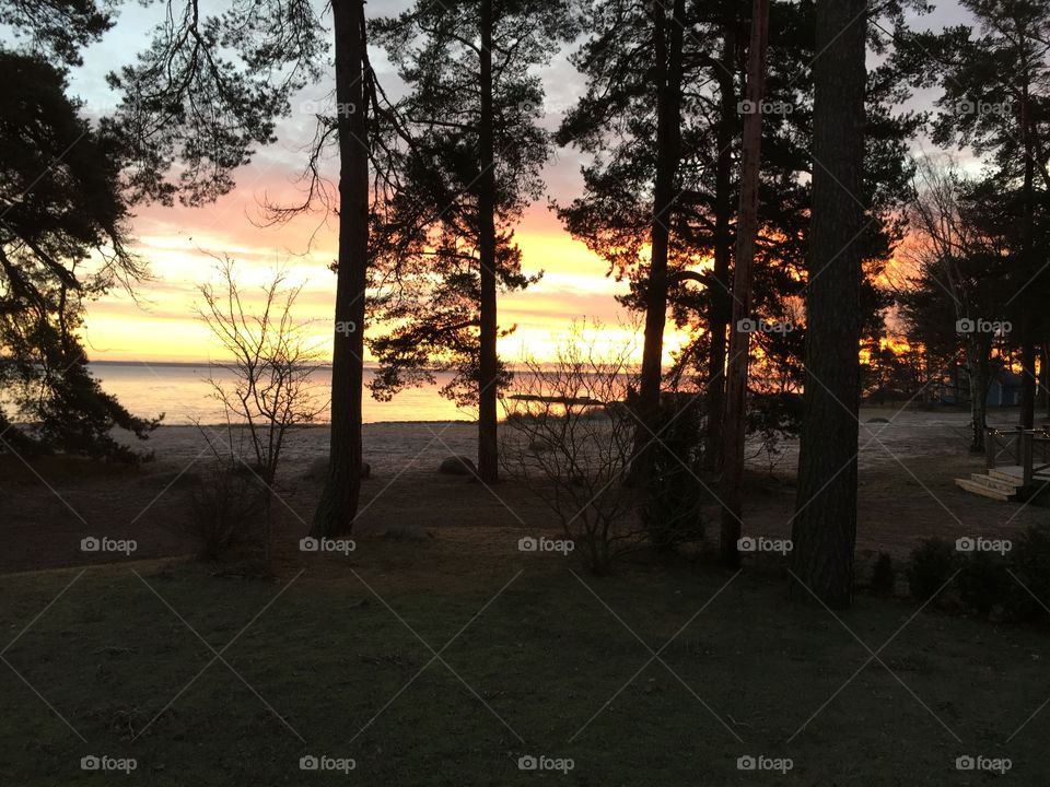 Magical sunrise at Kalmarsund 

