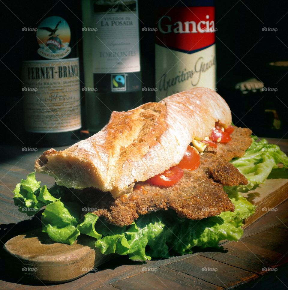 sandwich de milanesas Argentino