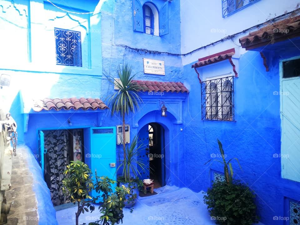 Morocco blue city
