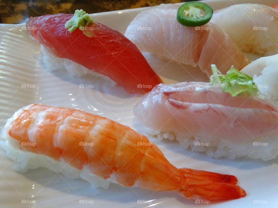 Variety Of Sushi