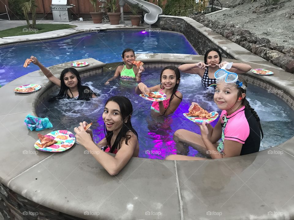 Ashley’s pool party for her 10th Birthday! 