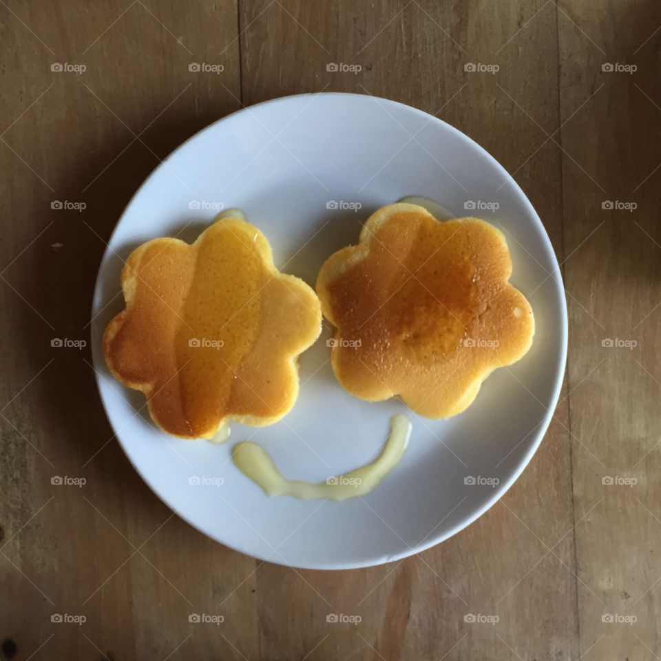Pancake. Pancake on table