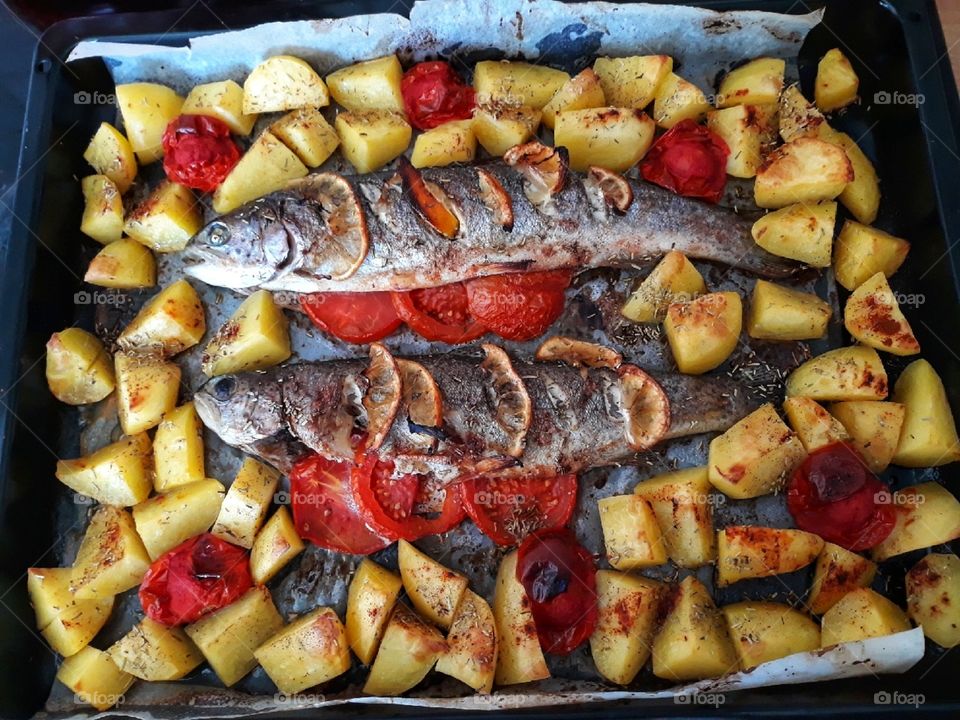 The aroma of a perfectly cooked fish