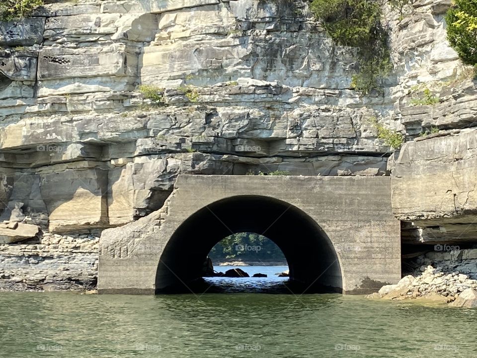 Eerily cool reminder of the town underneath Lake Cumberland in Burnside, Kentucky