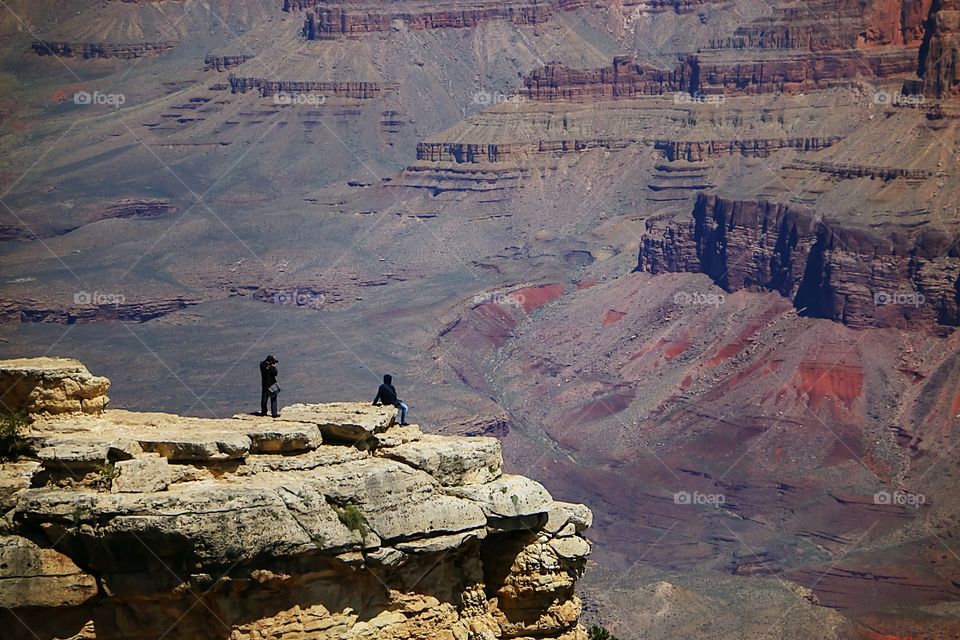 Taking pictures at the Grand Canyon 